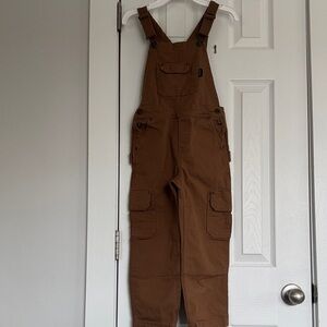 Duluth Trading Co Brown Workwear Canvas Overalls